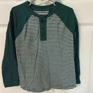 Cat &‎ Jack boys stripped log sleeve shirt